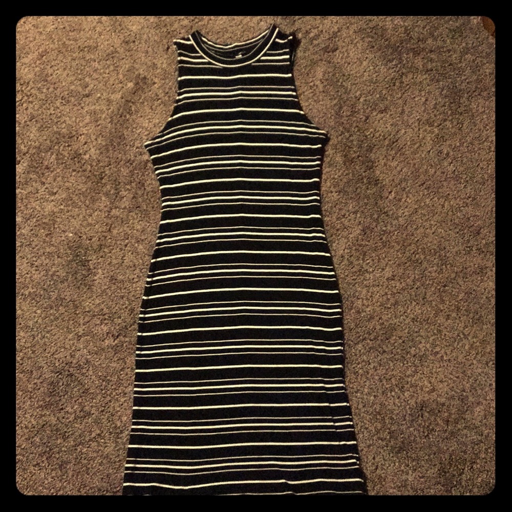 Striped bodycon dress